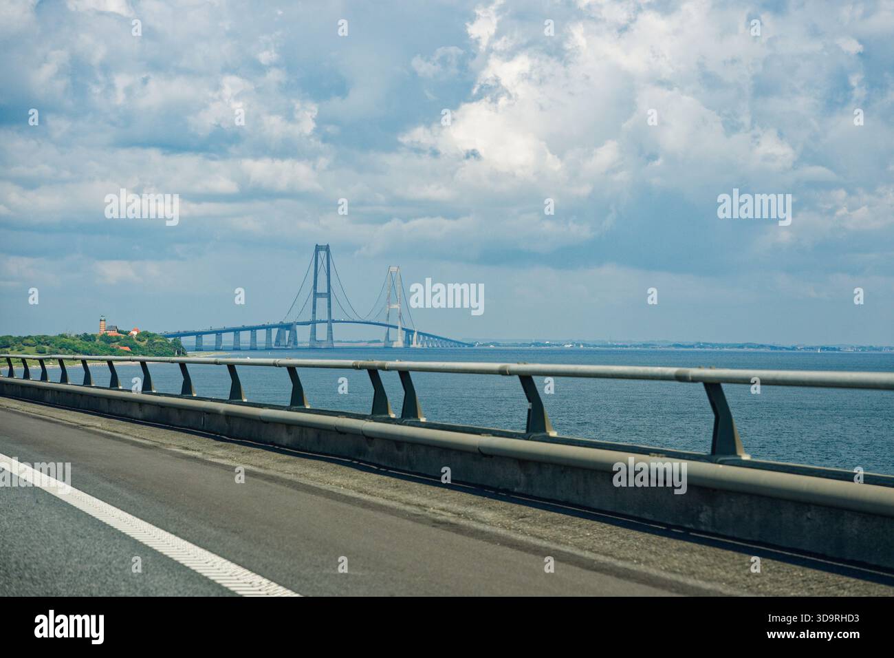 A Iconic View from the road approaching the Oresund or Oeresund Bridge ...