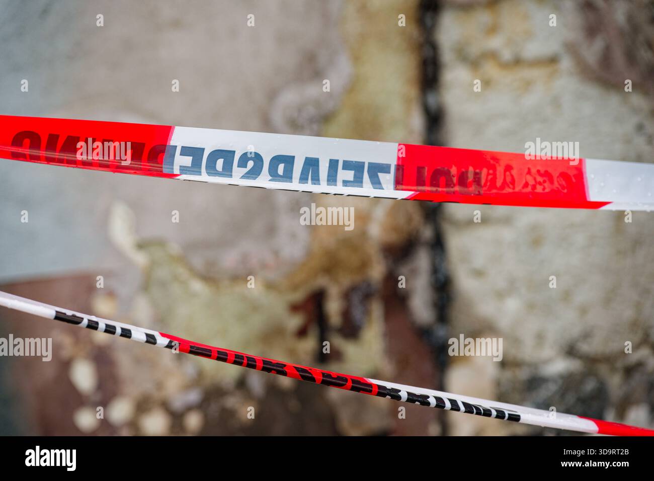 Evidence Protection Sign Crime scene message hi-res stock photography and images - Alamy