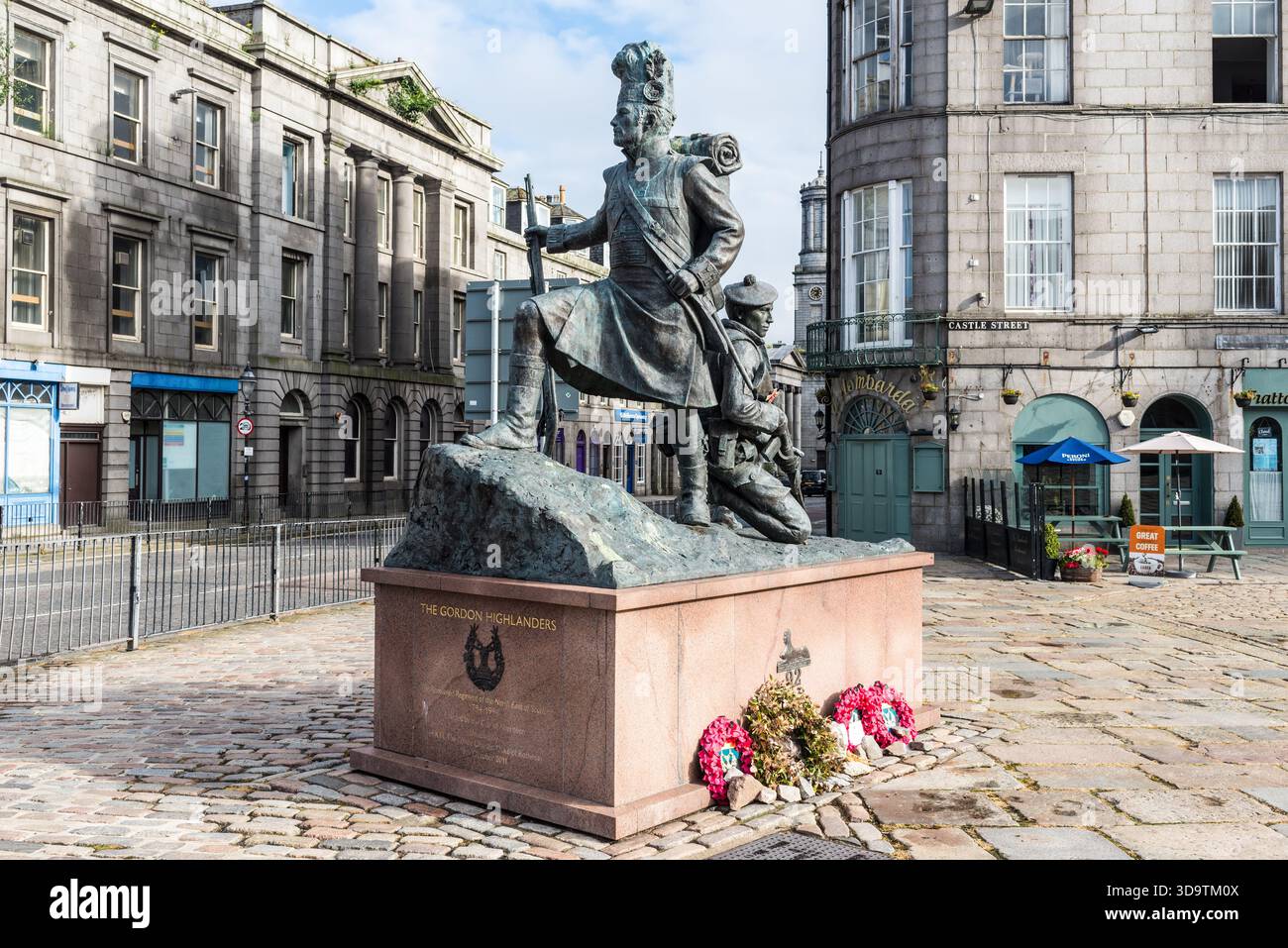 Aiberdeen Rauf Aberdeen, Scotland, UK - July 8, 2024: The Gordon Highlanders memorial ...