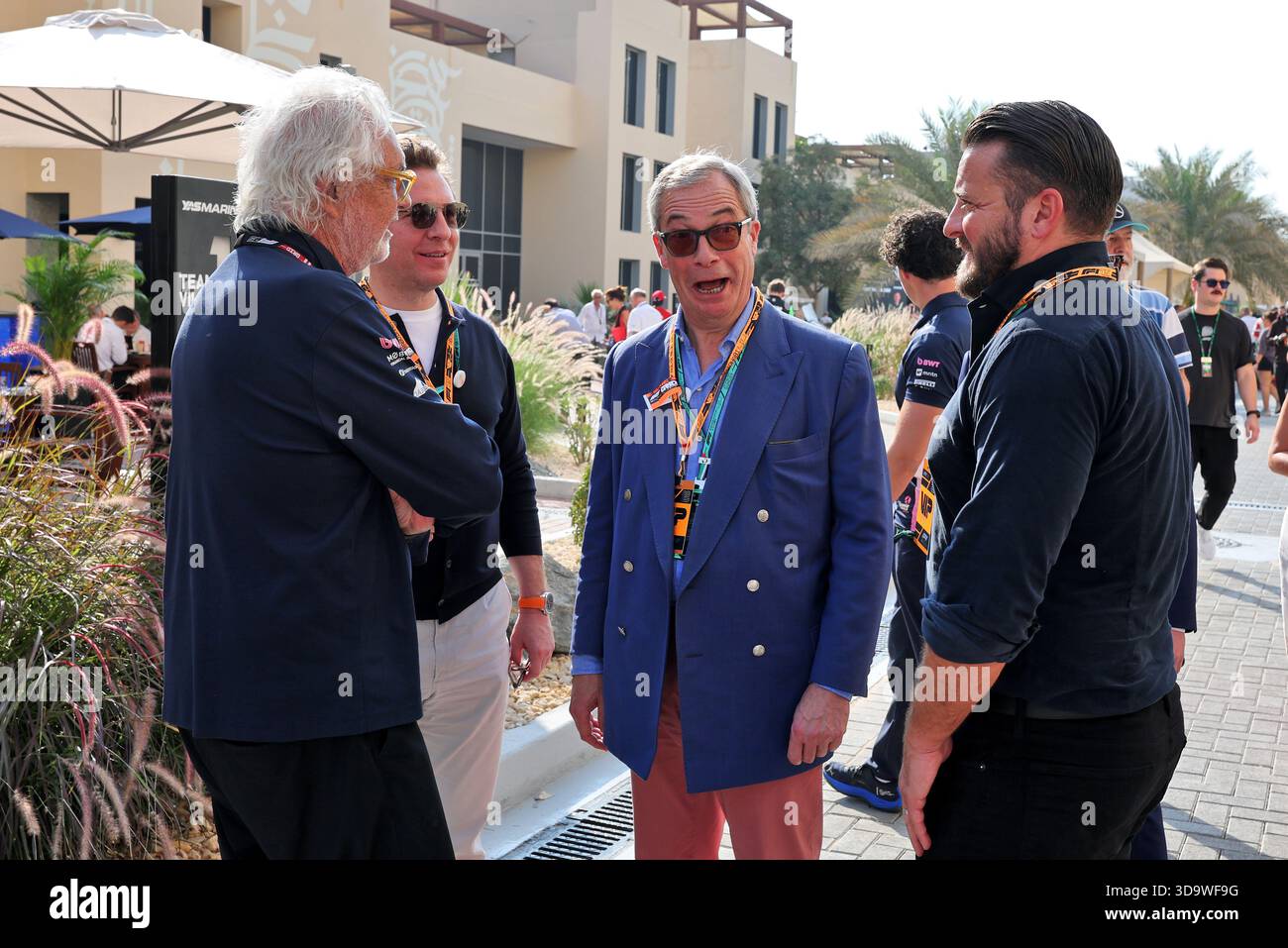 (L to R): Flavio Briatore (ITA) Alpine F1 Team Executive Advisor with ...