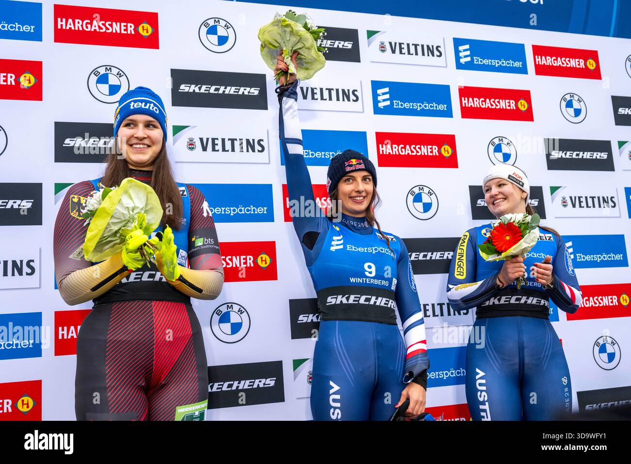 07 December 2025, North Rhine-Westphalia, Winterberg: Luge: World Cup ...