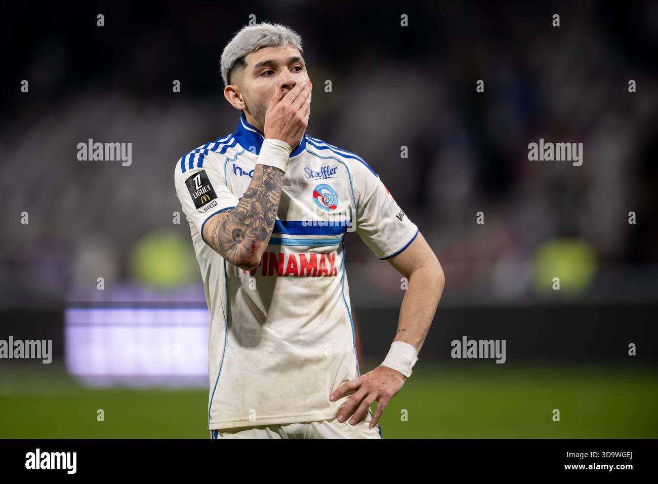 Julio Enciso of Strasbourg during the Ligue 1 McDonald's match between ...