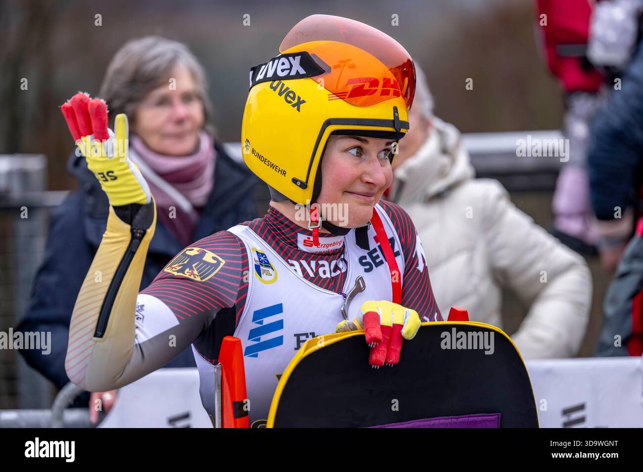 07 December 2025, North Rhine-Westphalia, Winterberg: Luge: World Cup ...