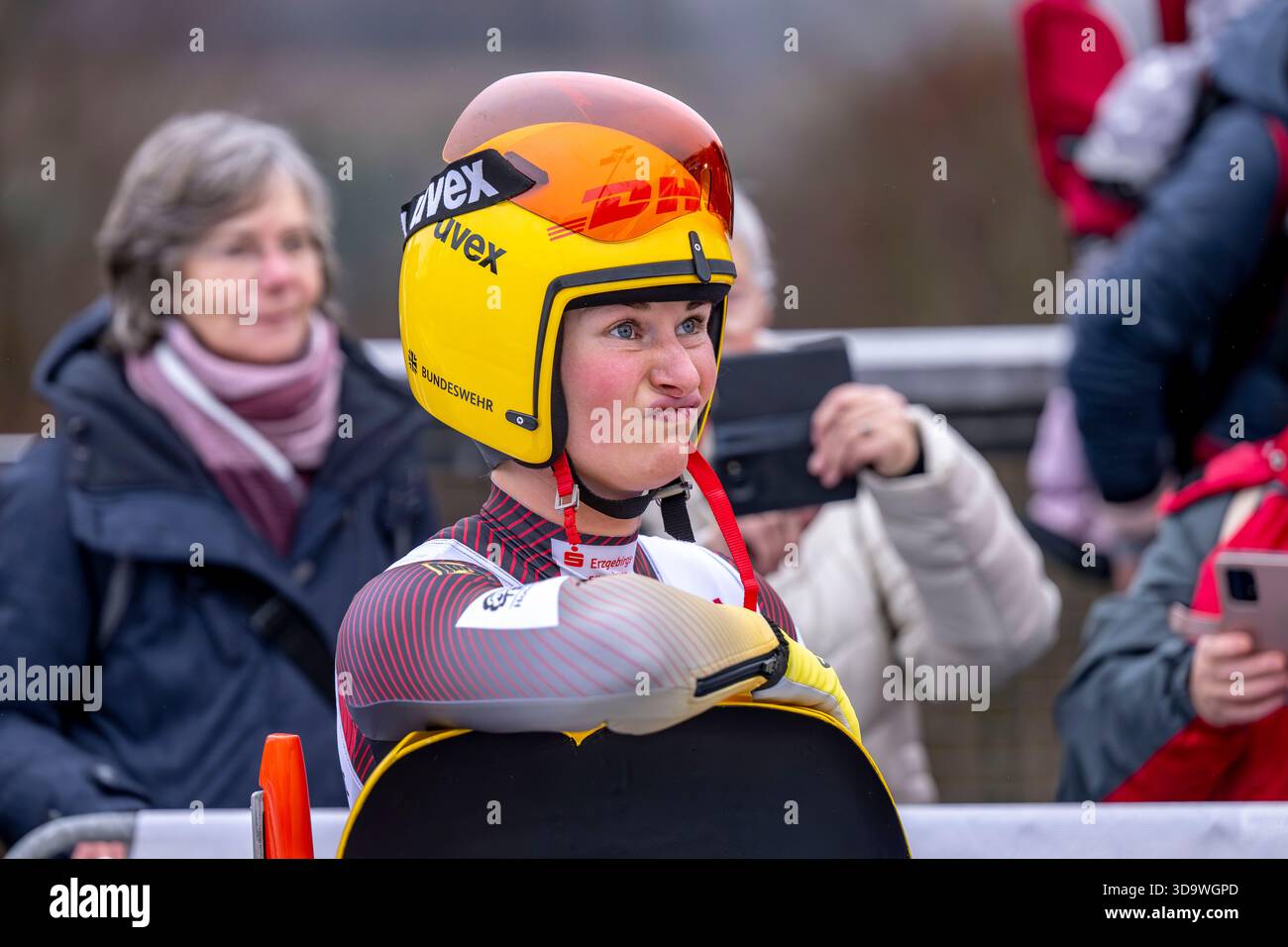 07 December 2025, North Rhine-Westphalia, Winterberg: Luge: World Cup ...
