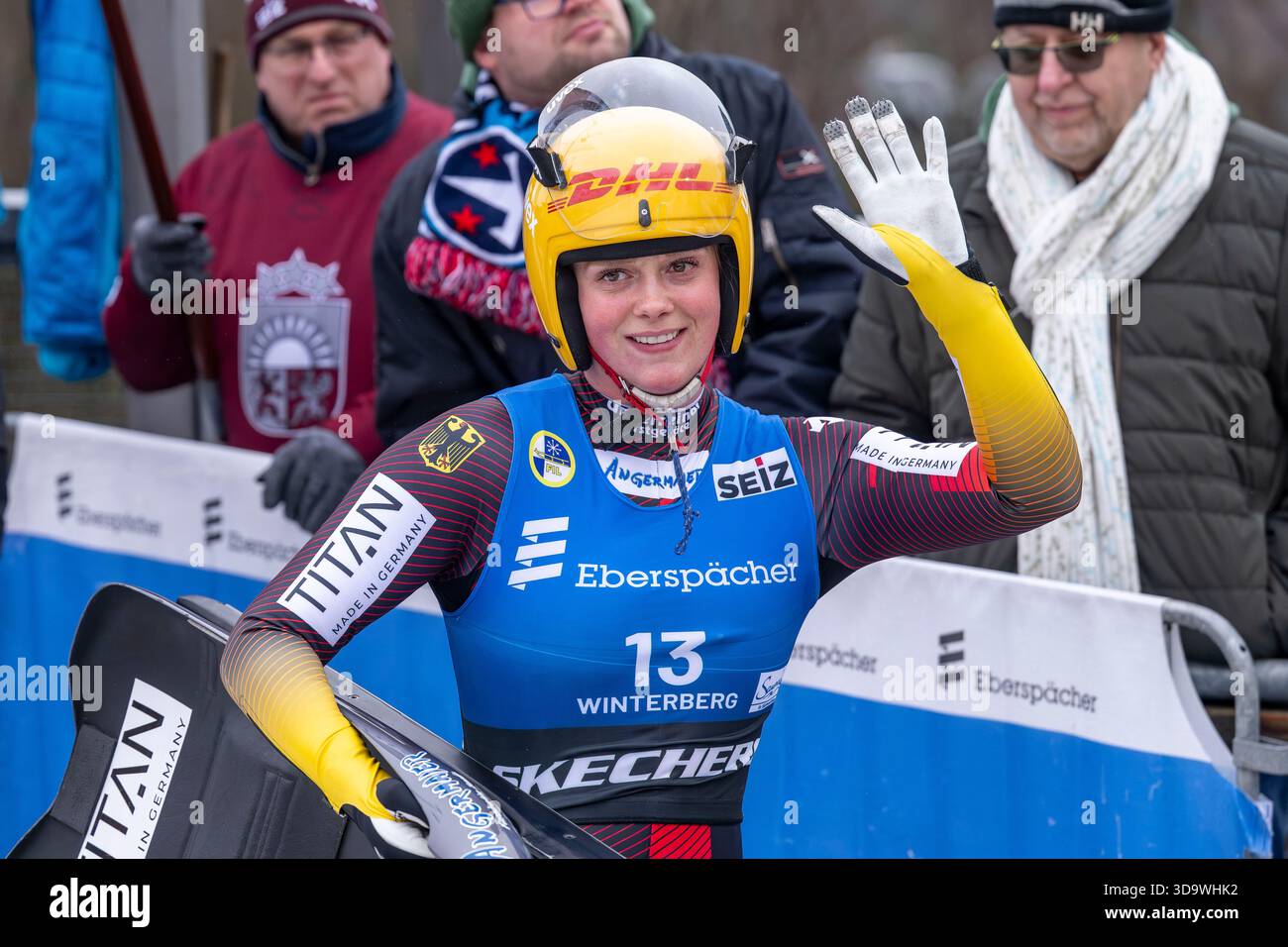 07 December 2025, North Rhine-Westphalia, Winterberg: Luge: World Cup ...