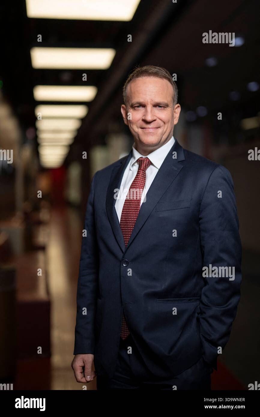 Ferracci Former Minister Marc Ferracci during an interview at Dimanche En ...