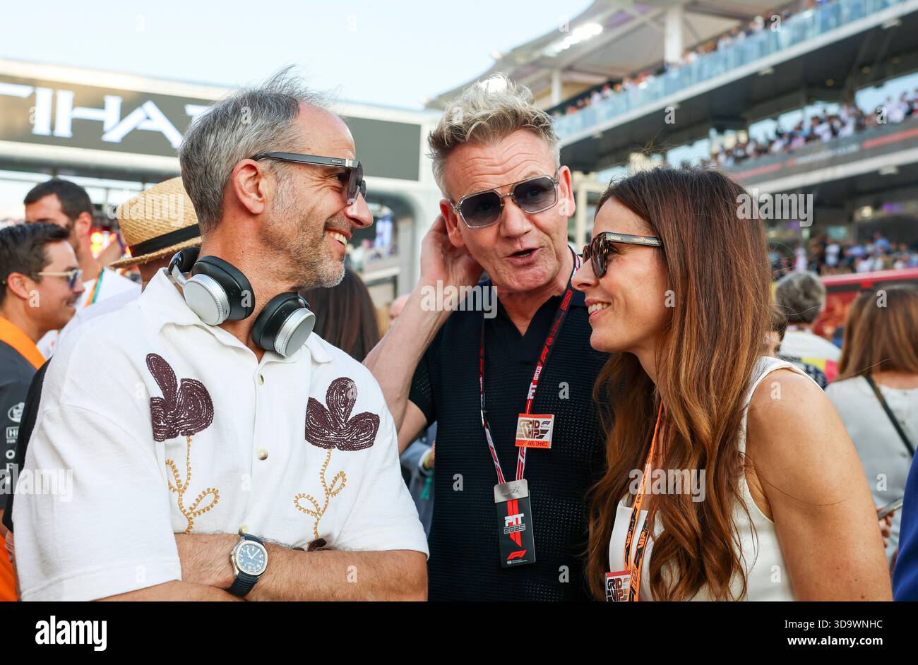 Adam Norris Gordon Ramsay chat on the grid during Race Day at the ...