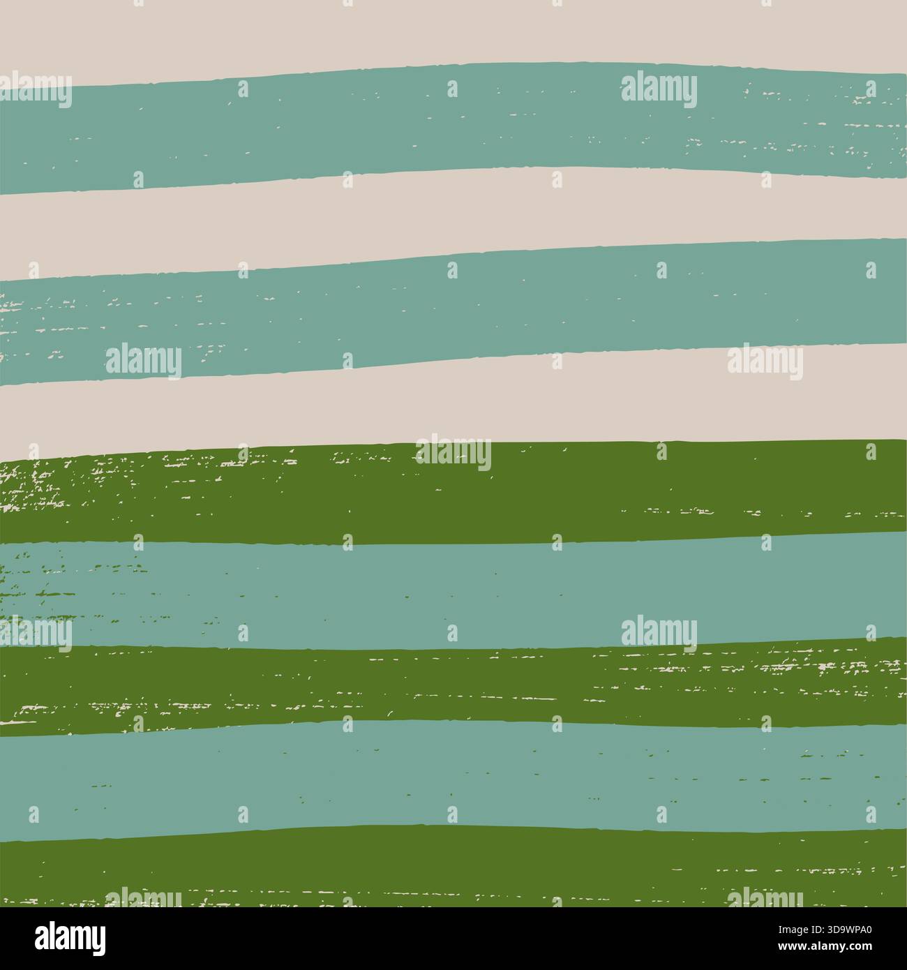 Horizontal broad painted brush strokes seamless pattern in earth tones Stock Vector