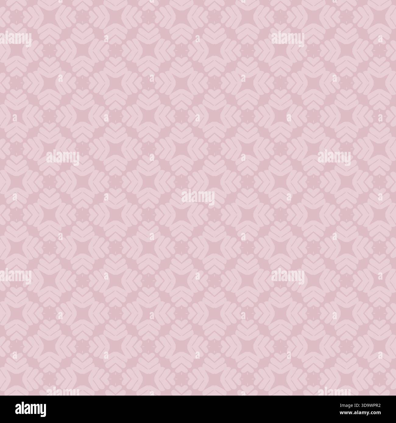 Soft Pale Pink Geometric Floral Stock Vector