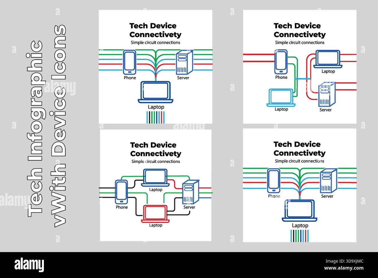 Layout and connectors Stock Vector Images - Alamy