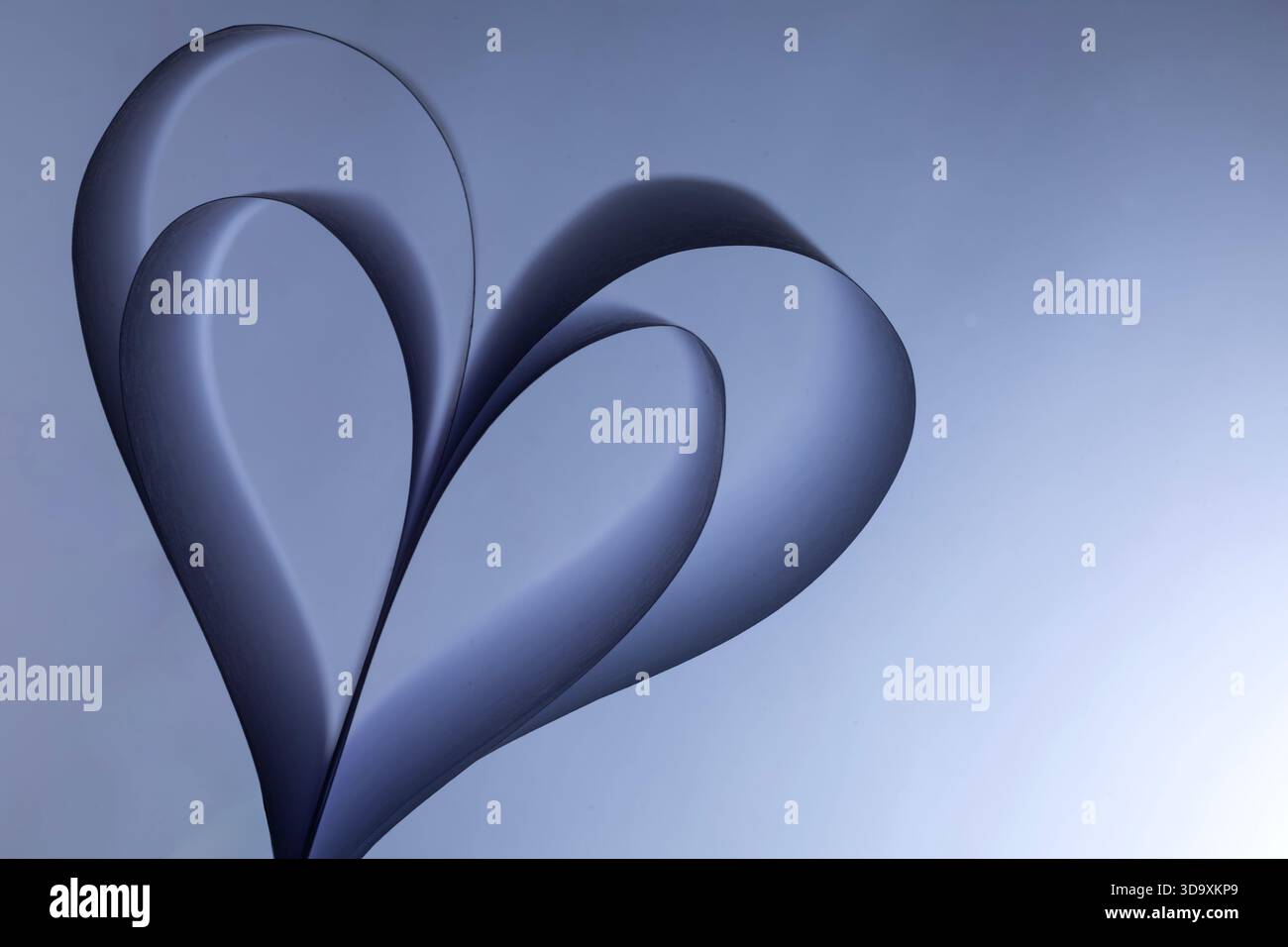 Minimalist Paper Curves Abstract Background Stock Photo