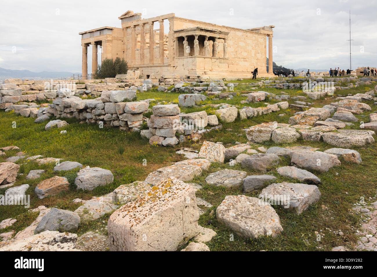 Athens, Greece - March 20, 2025: The ancient Erechtheion on the ...