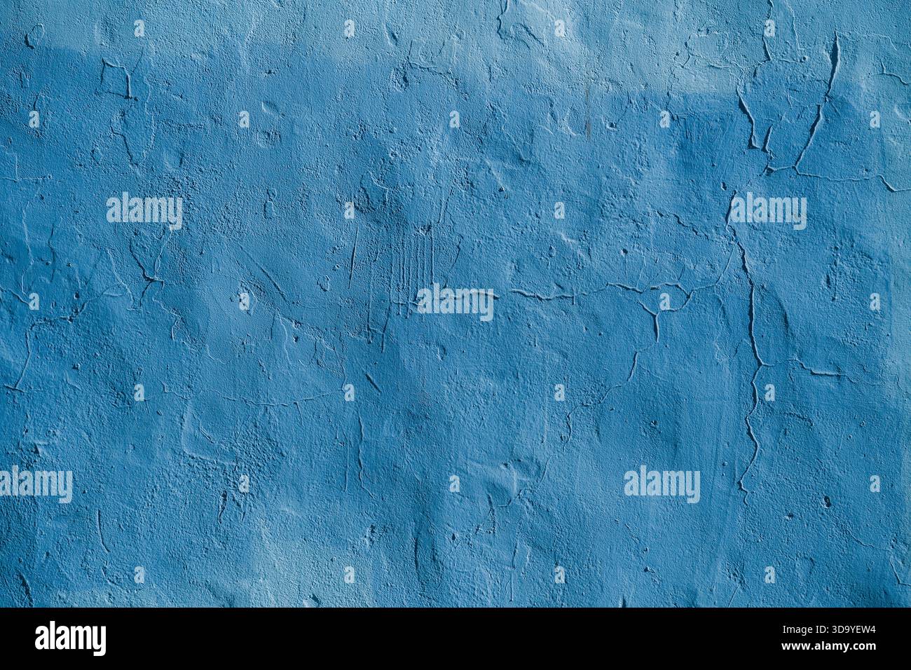 Old textured light blue wall background Stock Photo