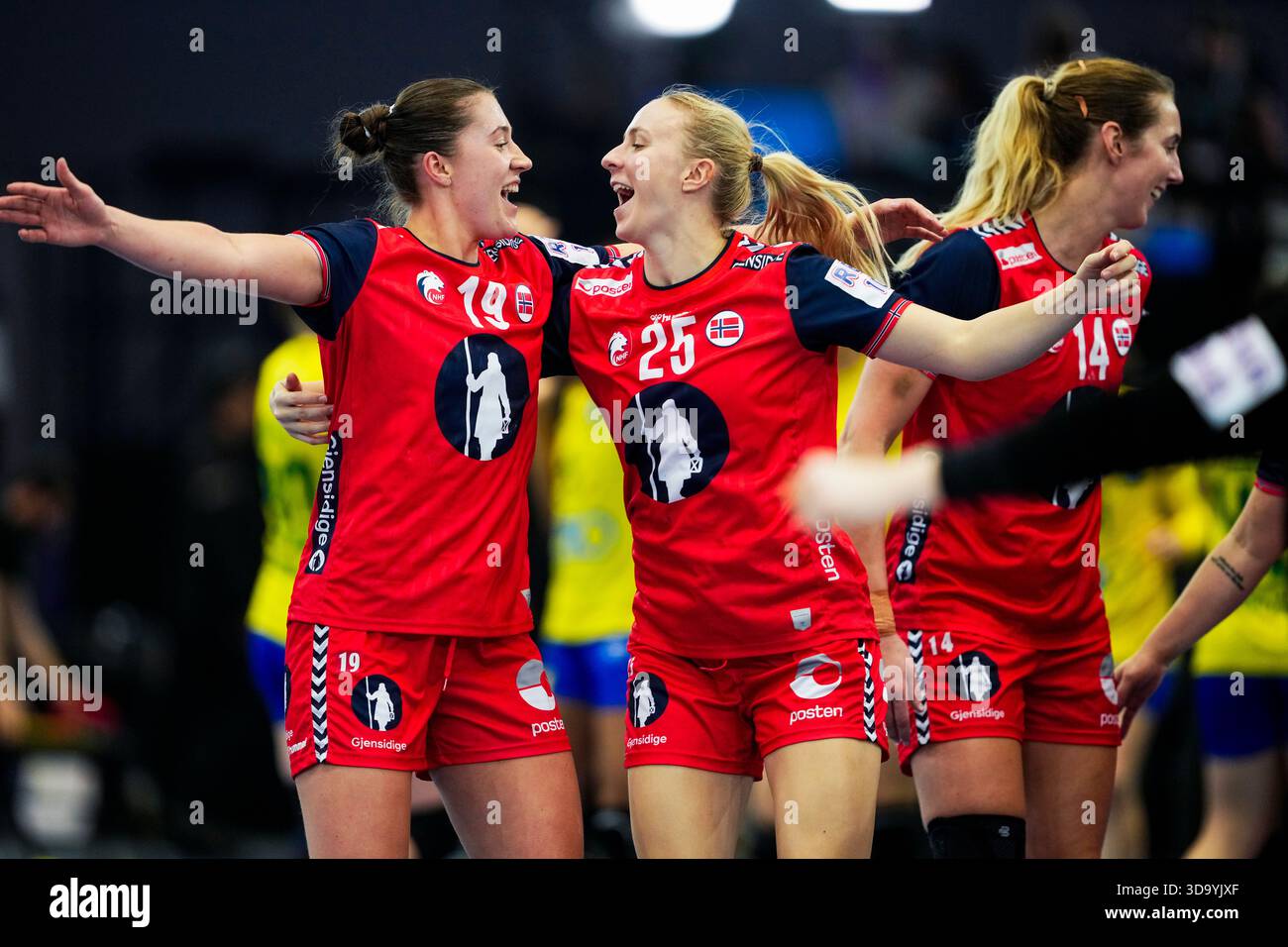 Dortmund, Germany 20251207. Norway celebrates during the intermediate ...