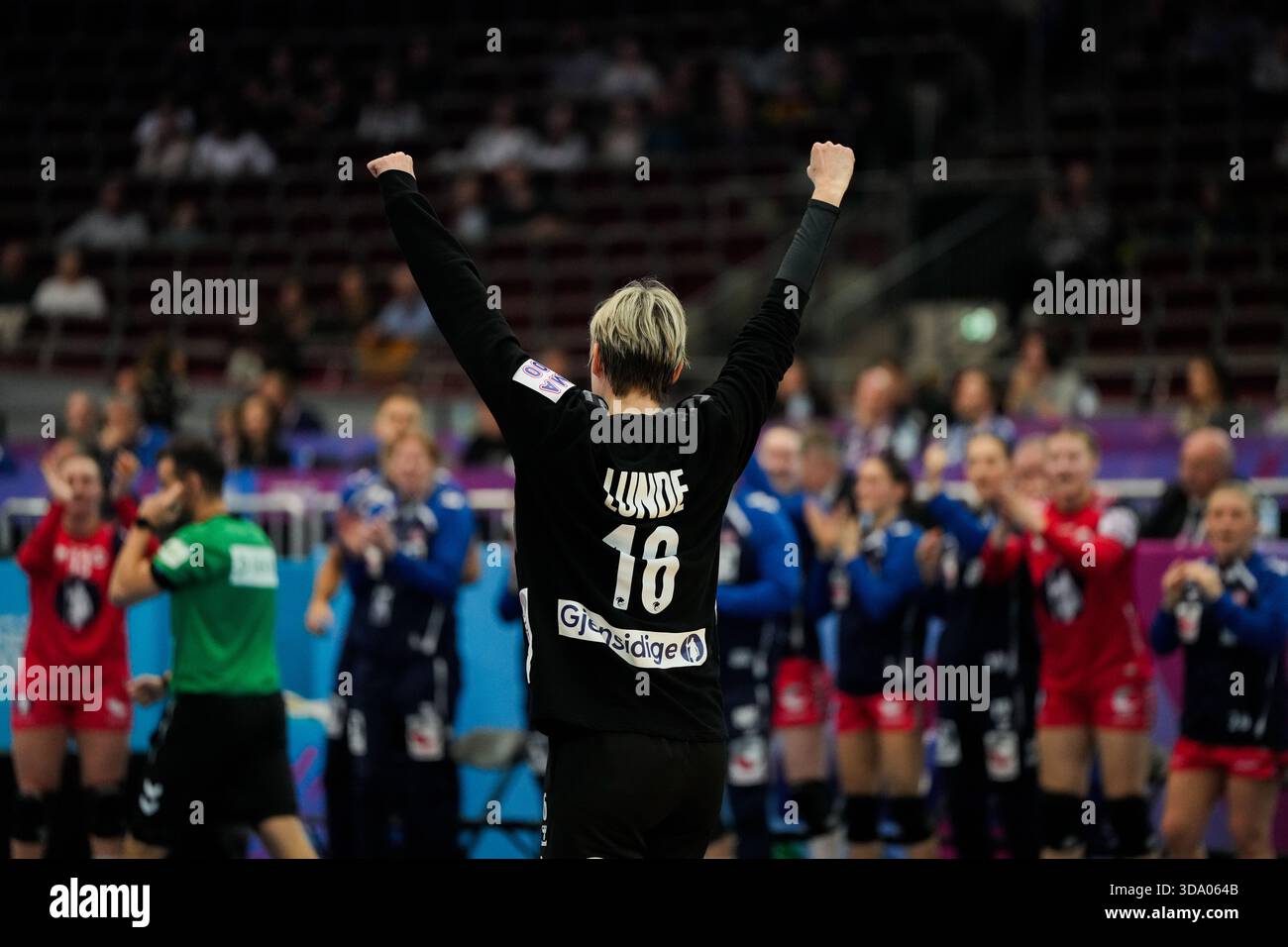 Dortmund, Germany 20251207. Norway's goalkeeper Katrine Lunde during ...