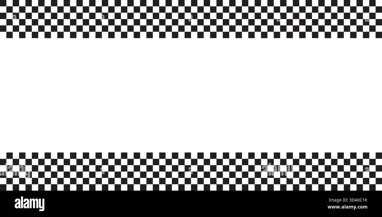 Checkered flag border background hi-res stock photography and images - Alamy, image size:1300x740