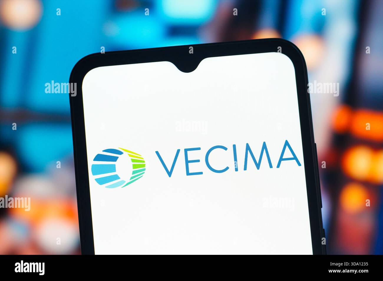 Vecima In this photo illustration, the Vecima Networks logo is seen displayed ...