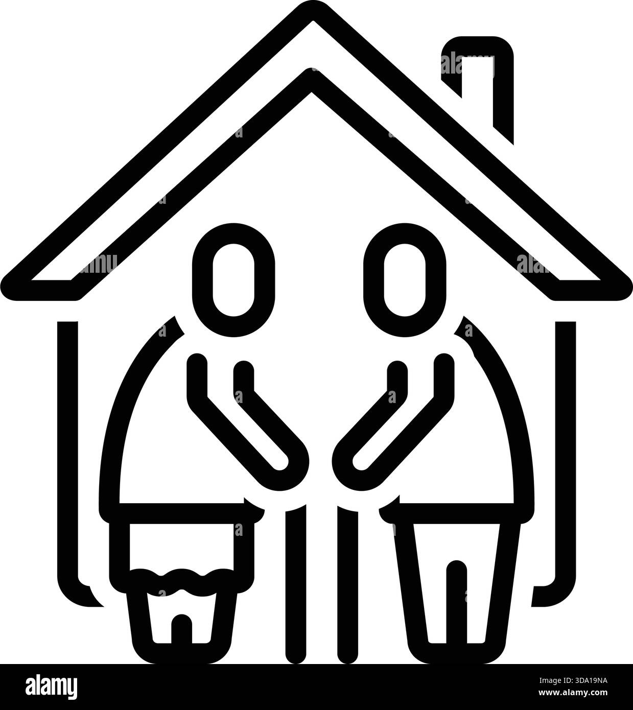 Icon for retirement living Stock Vector