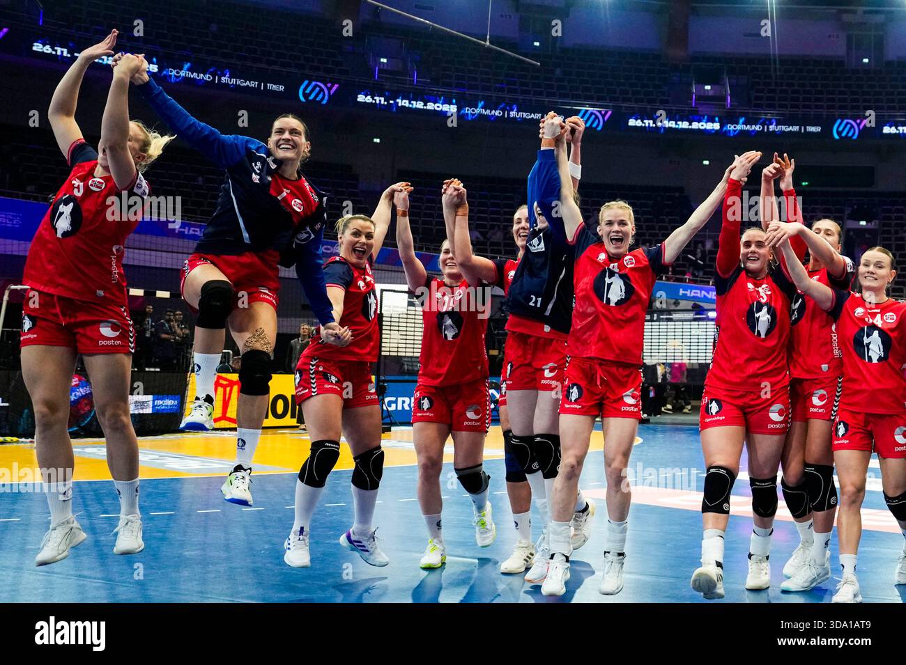 Dortmund, Germany 20251207. Team Norway celebrates after the ...