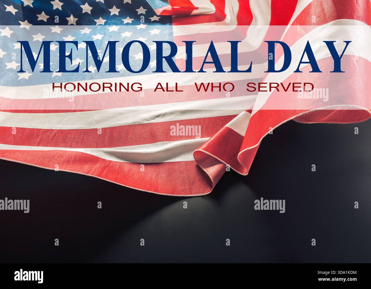 Memorial Day tribute with American flag symbolizing remembrance and ...