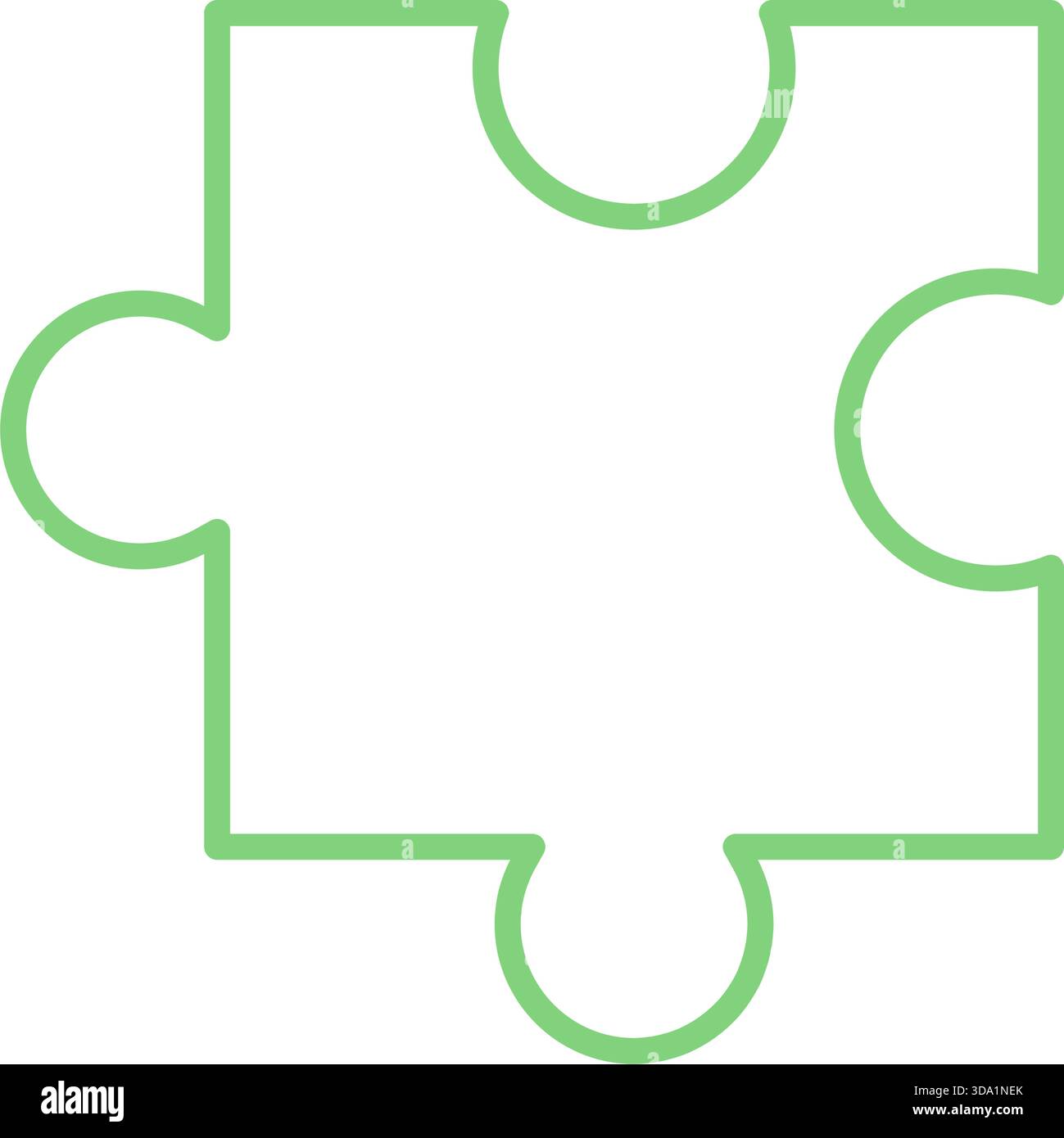 Flat Silhouette Jigsaw Puzzle Piece Stock Vector Image & Art - Alamy