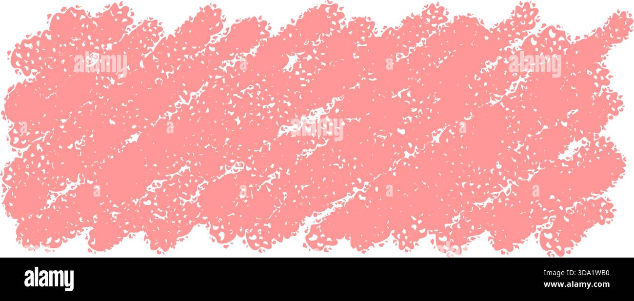 Pink Chalk Rough Rectangle Sketch Banner Stock Vector