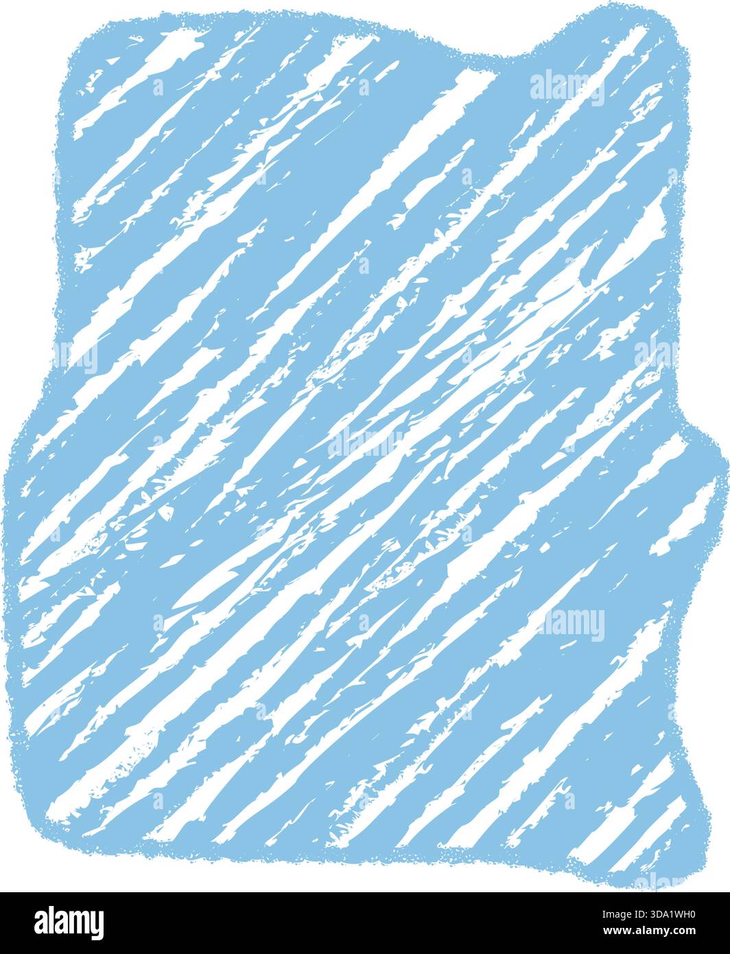 Blue Chalk Squiggle Quote Frame Sketch Stock Vector
