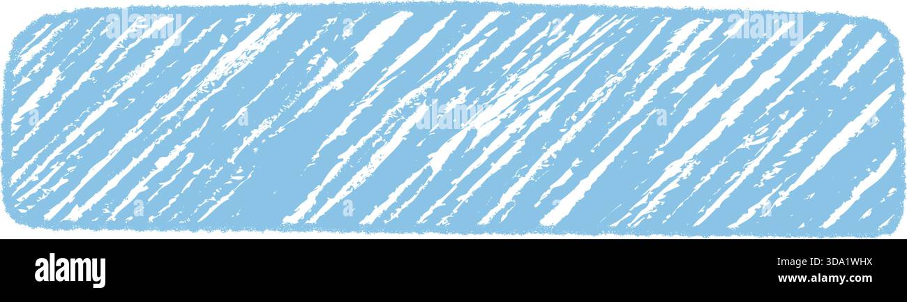 Diagonal Blue Crayon Sketch Quote Box Stock Vector