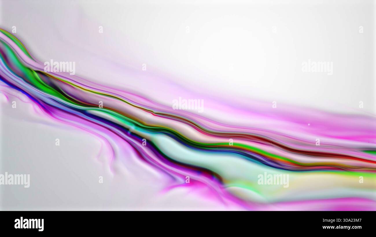 Diagonal energy flow in multicolor gradient streaks Stock Photo
