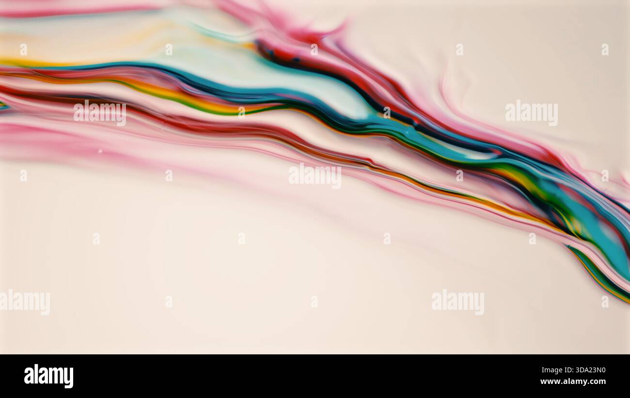 Diagonal energy flow in multicolor gradient streaks Stock Photo