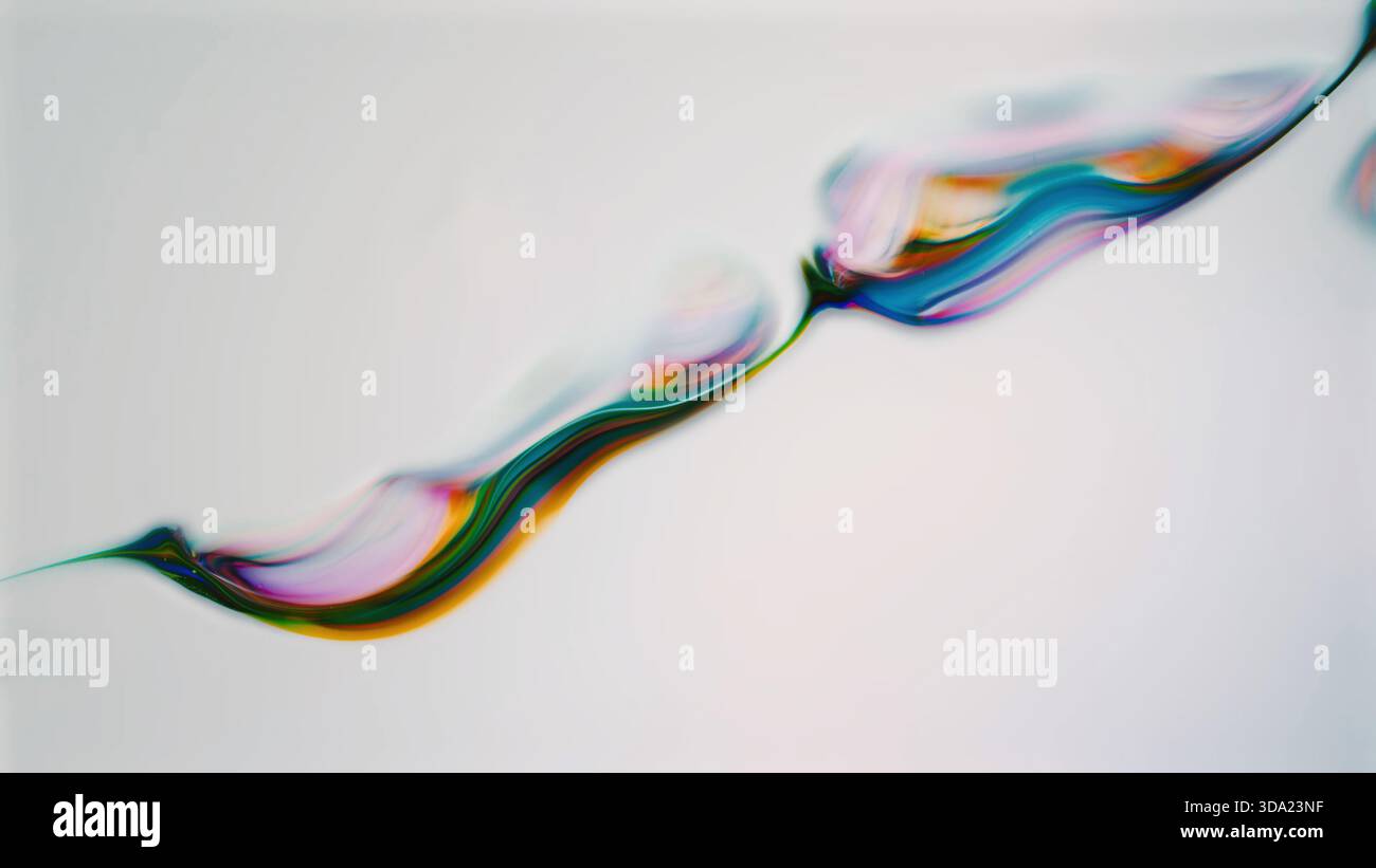 Diagonal energy flow in multicolor gradient streaks Stock Photo