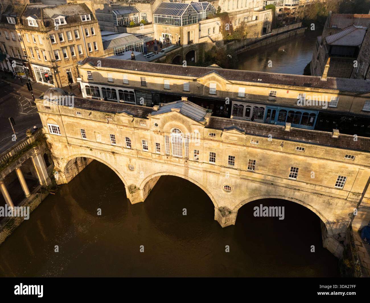Pulteney Bridge over the River Avon. Bath, UK. Stock Photo