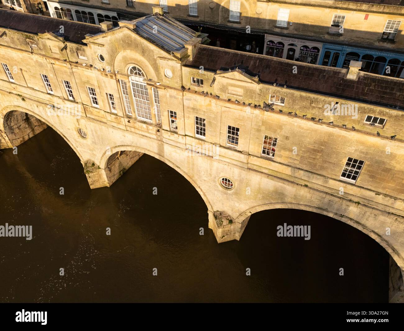 Pulteney Bridge over the River Avon. Bath, UK. Stock Photo