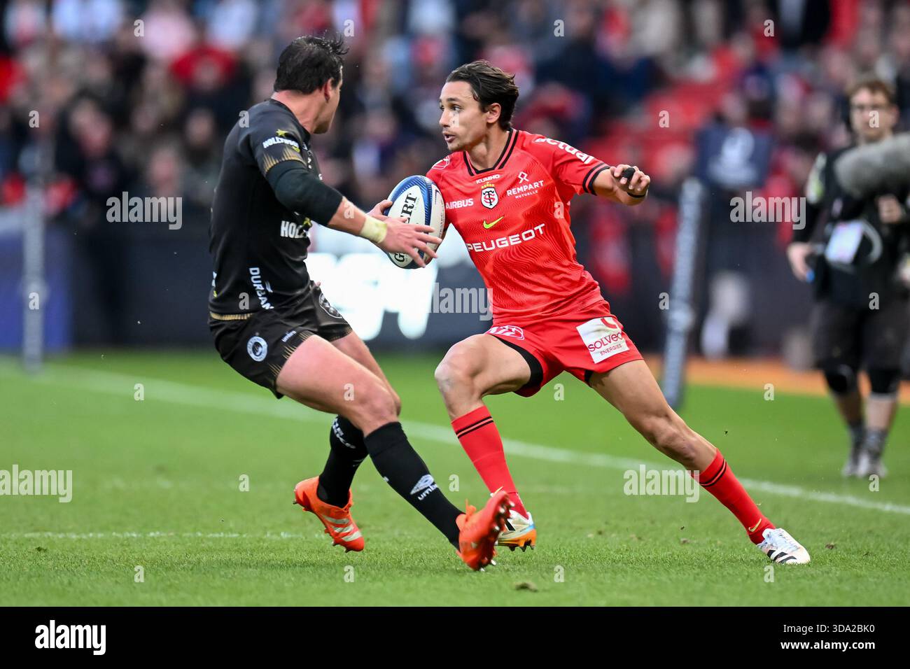 Ange Capuozzo of Stade Toulousain during the EPCR Champions Cup match ...
