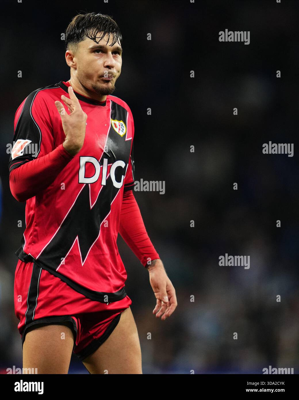 Andre Ratiu of Rayo Vallecano during the La Liga EA Sports match ...