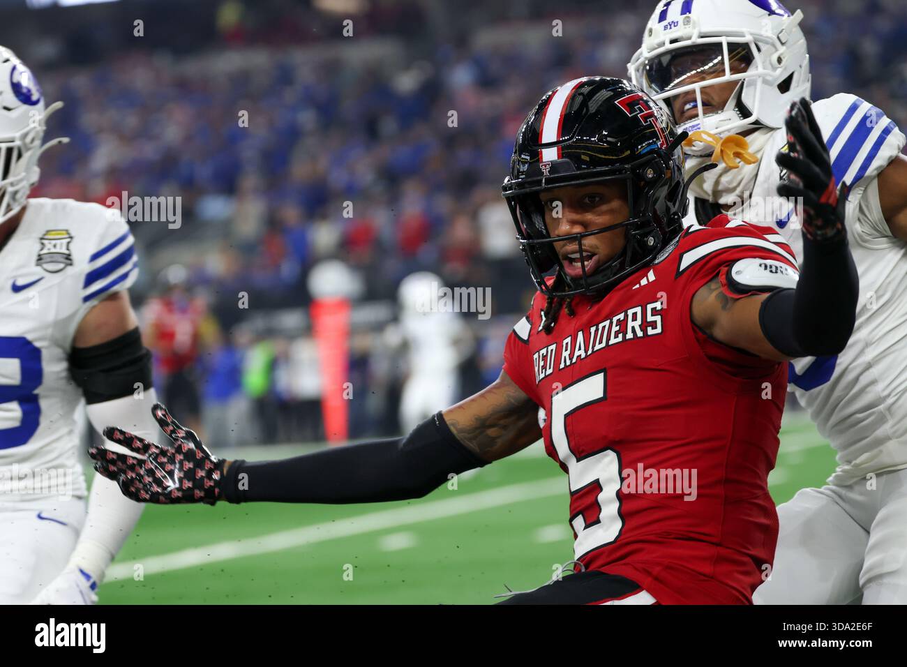 ARLINGTON, TX - DECEMBER 06: Wide receiver Caleb Douglas #5 of the ...