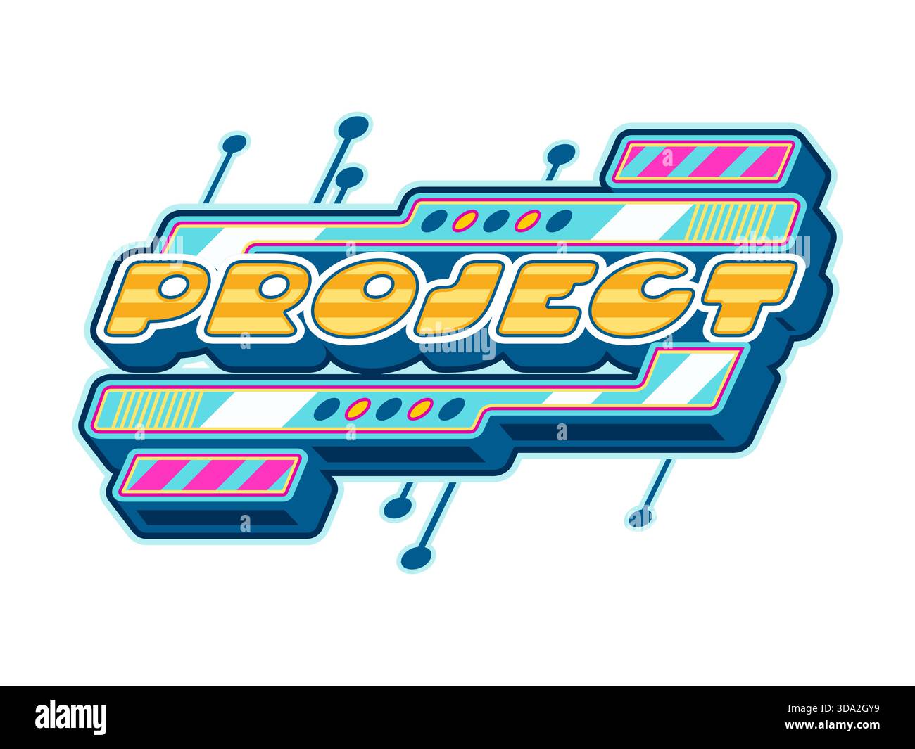 Abstract project badge label Stock Vector Images - Alamy