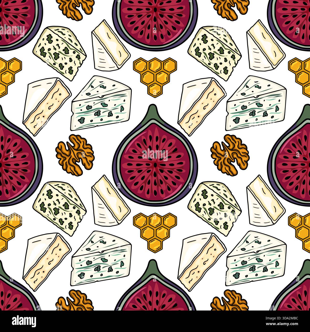 Crunchy golden honeycomb Stock Vector Images - Alamy