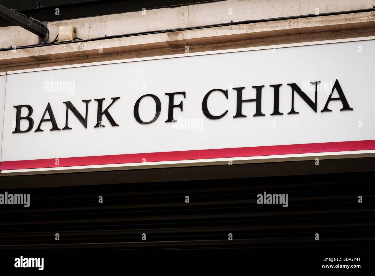 LONDON, UK. 15th  February 2025. Bank of China logo. Bank of China is a state-owned Chinese multinational banking and financial services corporation h Stock Photo