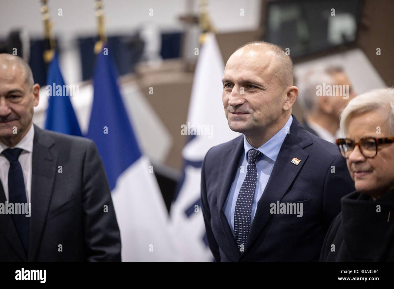 Croatia's Defence Minister Ivan Anusic at the French-German military ...