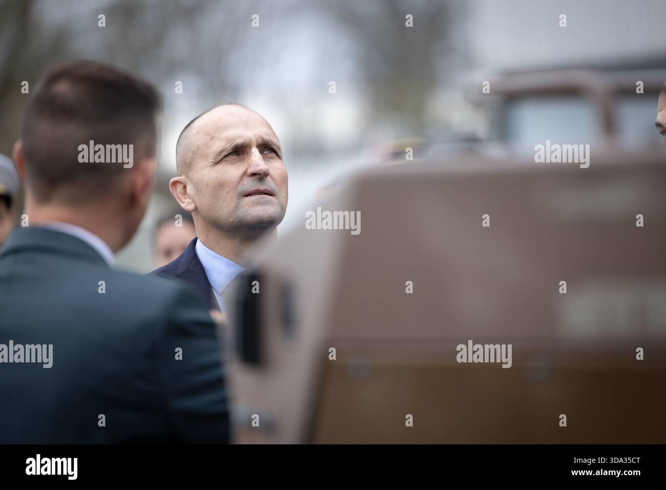 Croatia's Defence Minister Ivan Anusic at the French-German military ...
