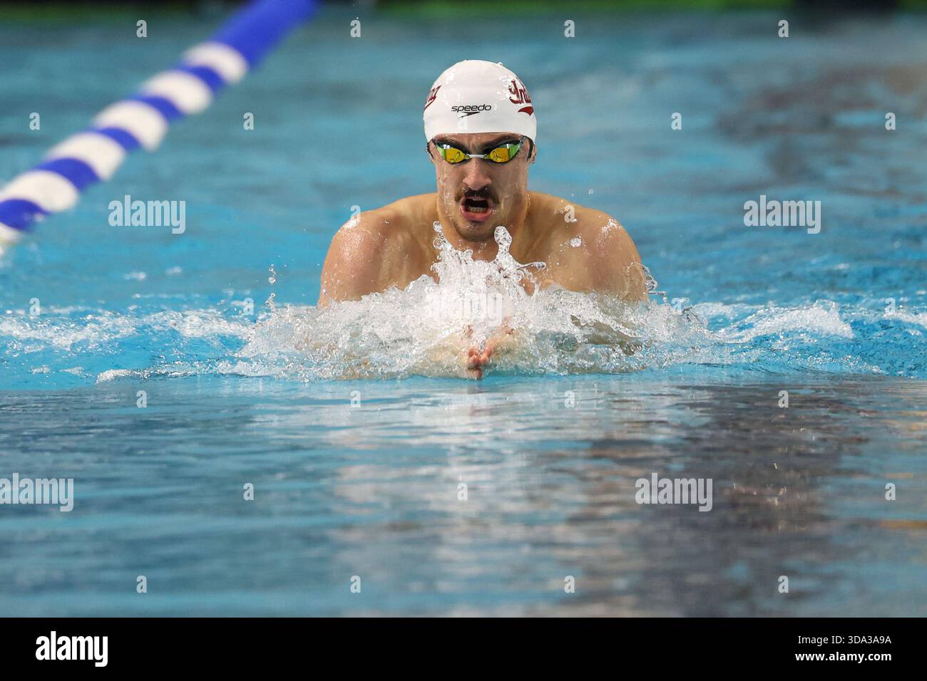 AUSTIN, TX - DECEMBER 05: Van Mathias competes in a men's 100 meter ...