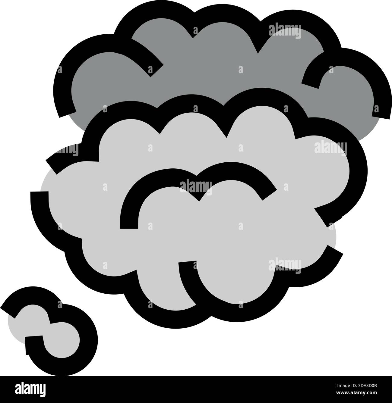 Cartoon smoke cloud popping explosion effect icon Stock Vector Image ...