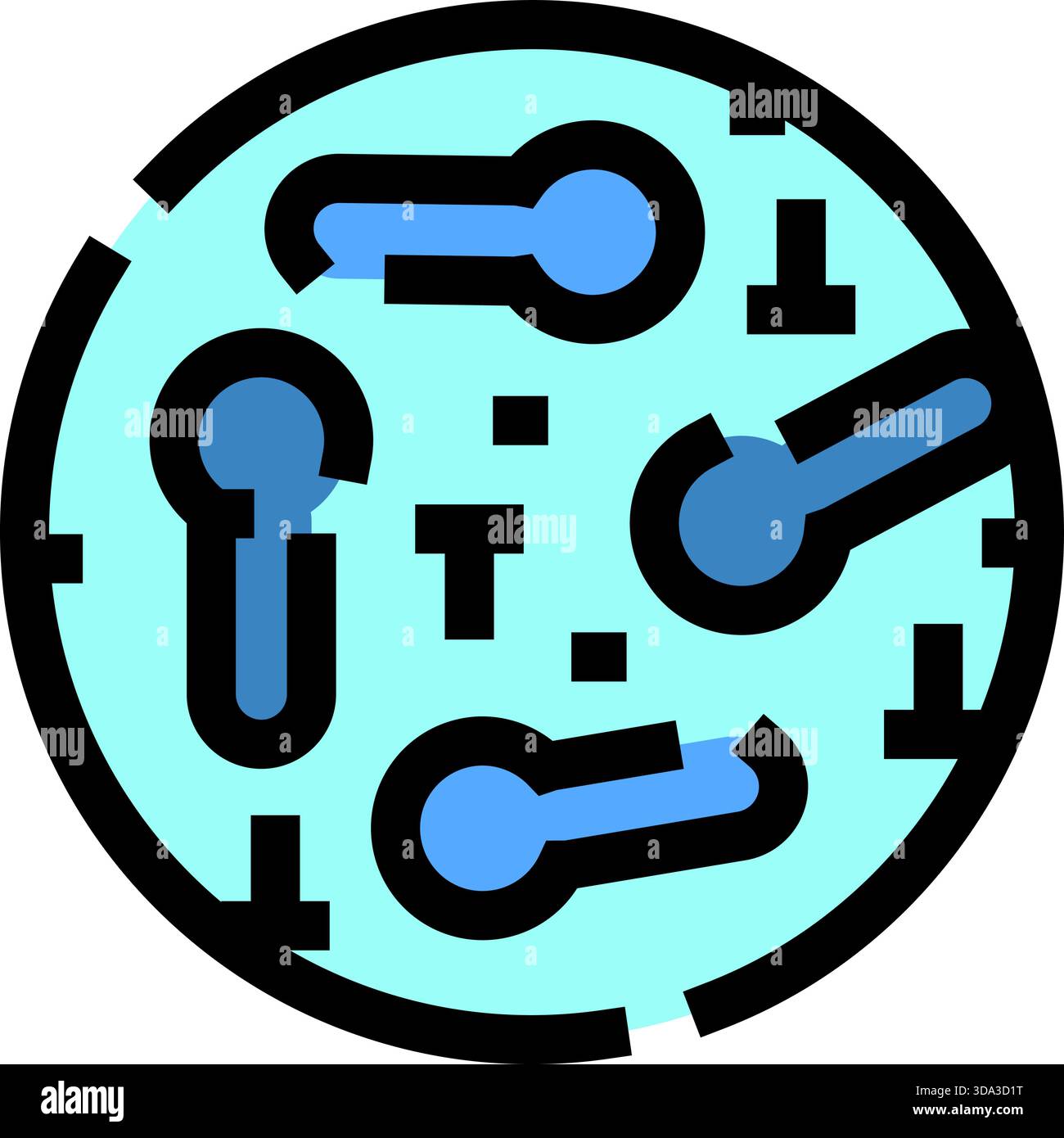 Clostridium tetani bacteria in a petri dish spreading Stock Vector ...