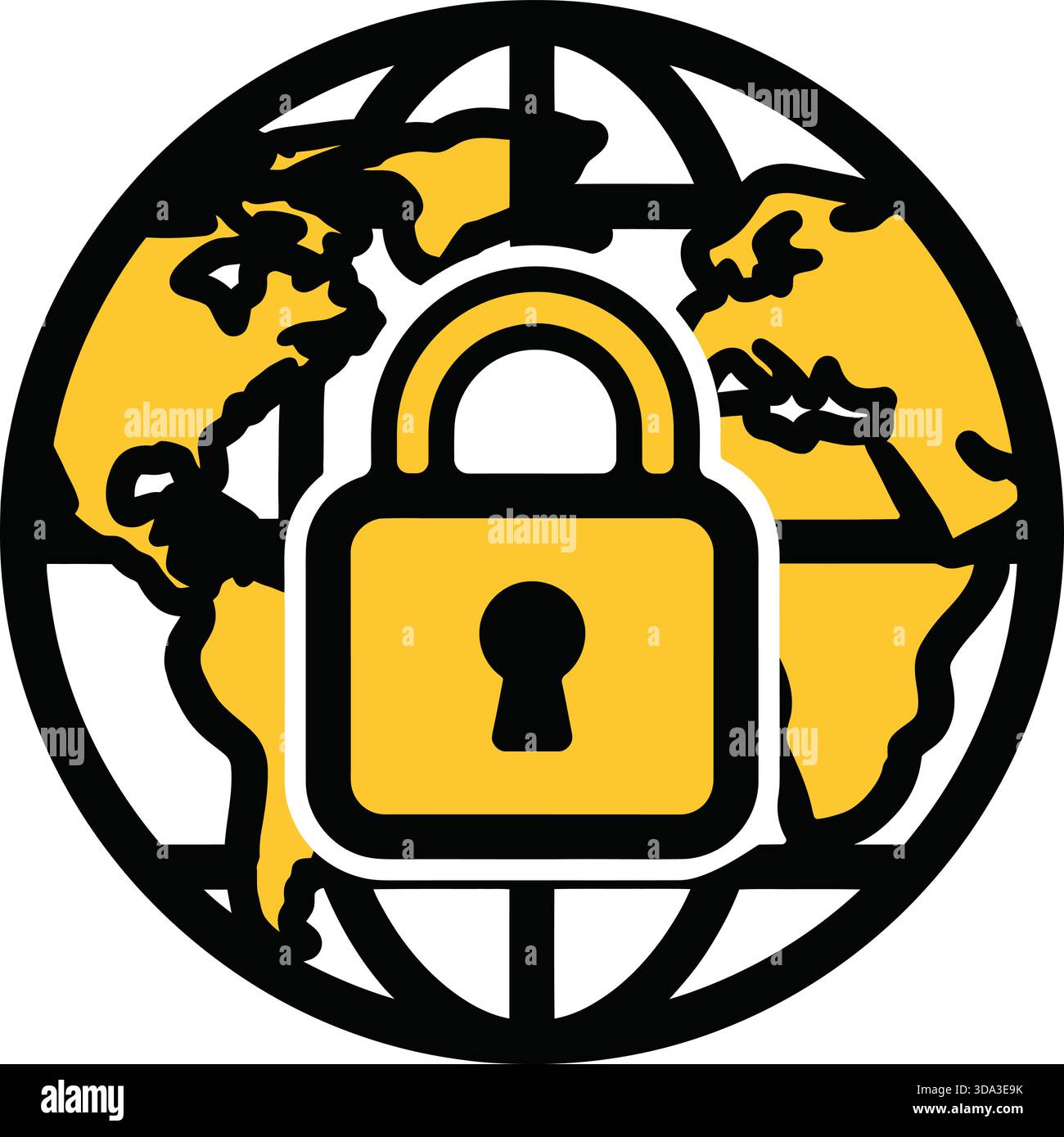 Cyber monitoring map Stock Vector Images - Alamy
