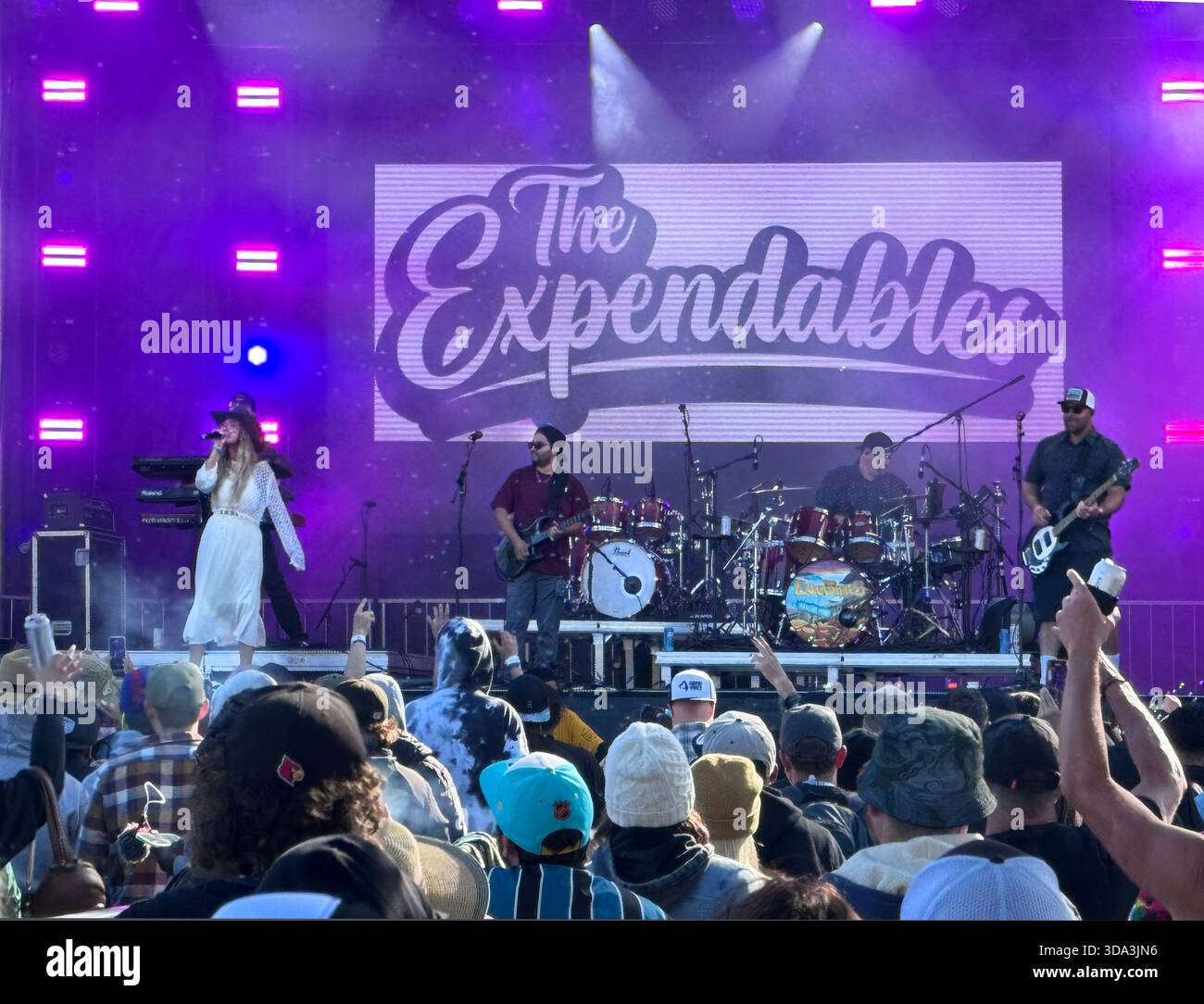 The Expendables perform at the 2024 Cali Roots concert  in Monterey California Stock Photo