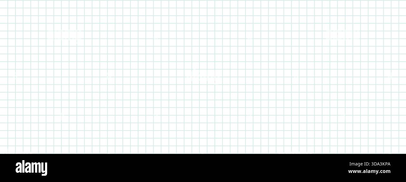 Notebook grid paper. Checkerboard page blank background. Stationary document paper sheet. Vector binder pattern cover. Diary or memo textured. Simple Stock Vector