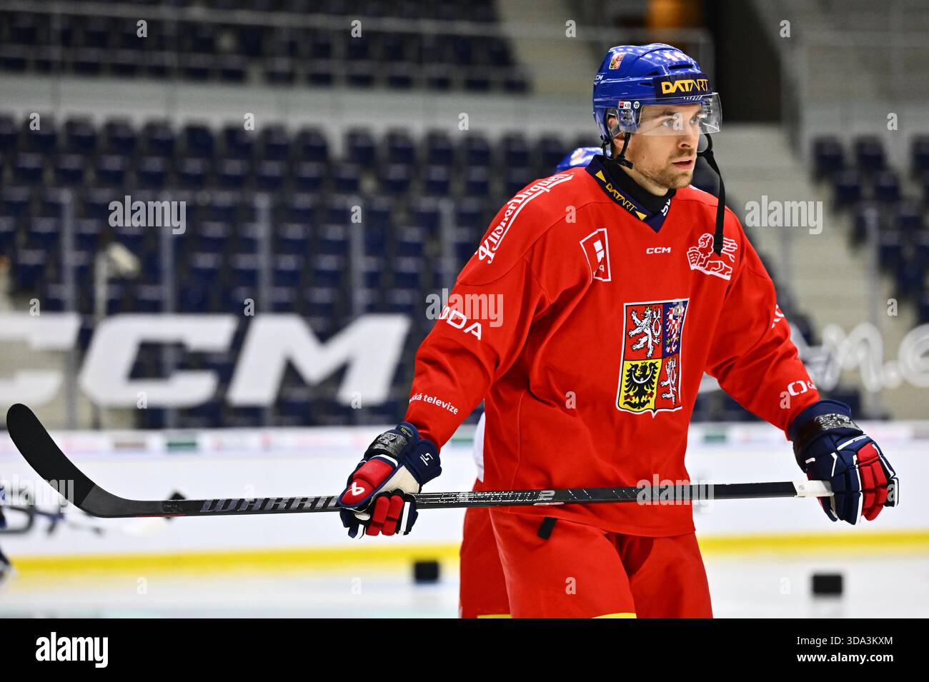Hockey player Jan Rutta attends the Czech national hockey team training ...