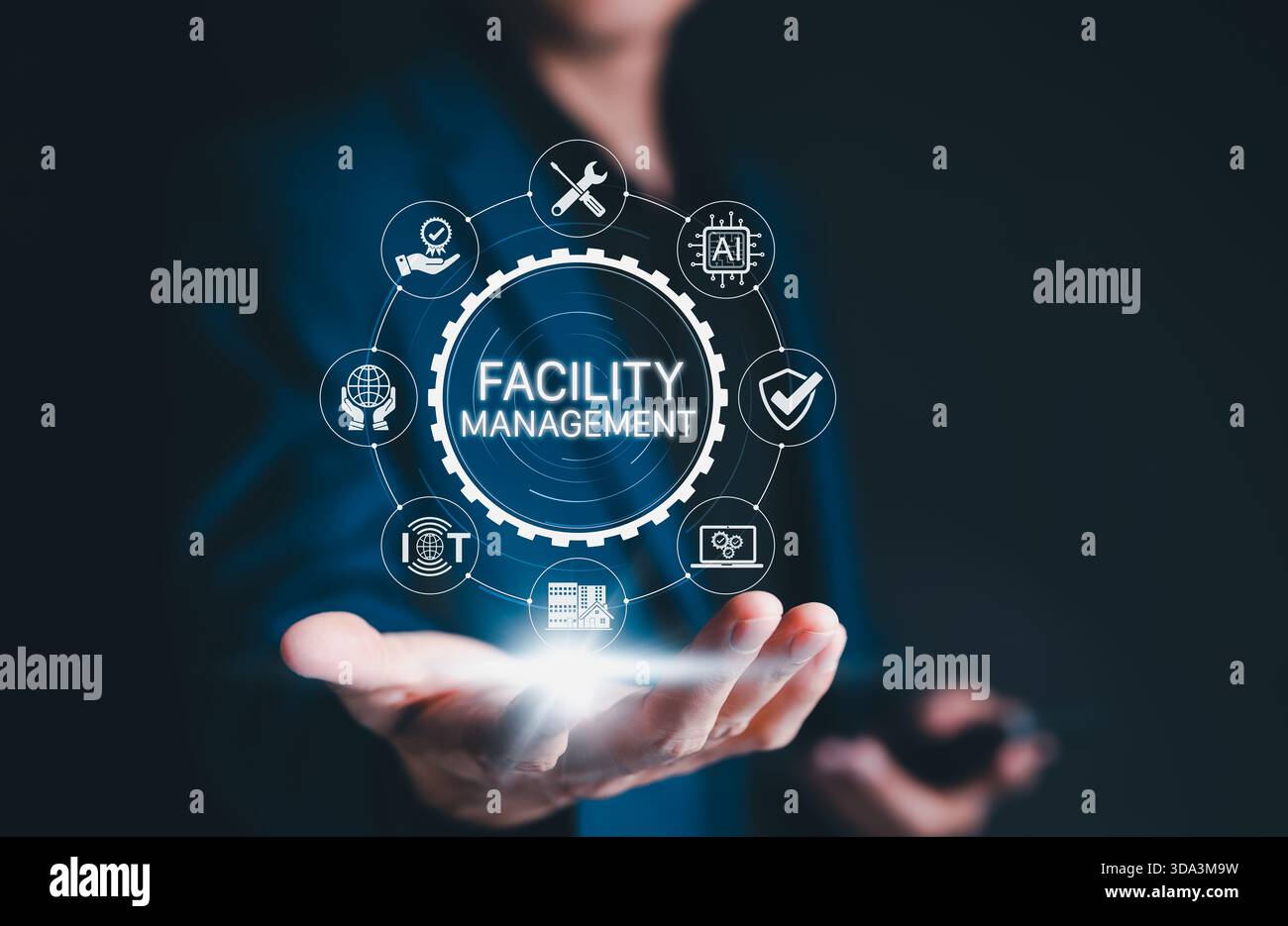 Facility Management Digital Transformation Concept. Business ...