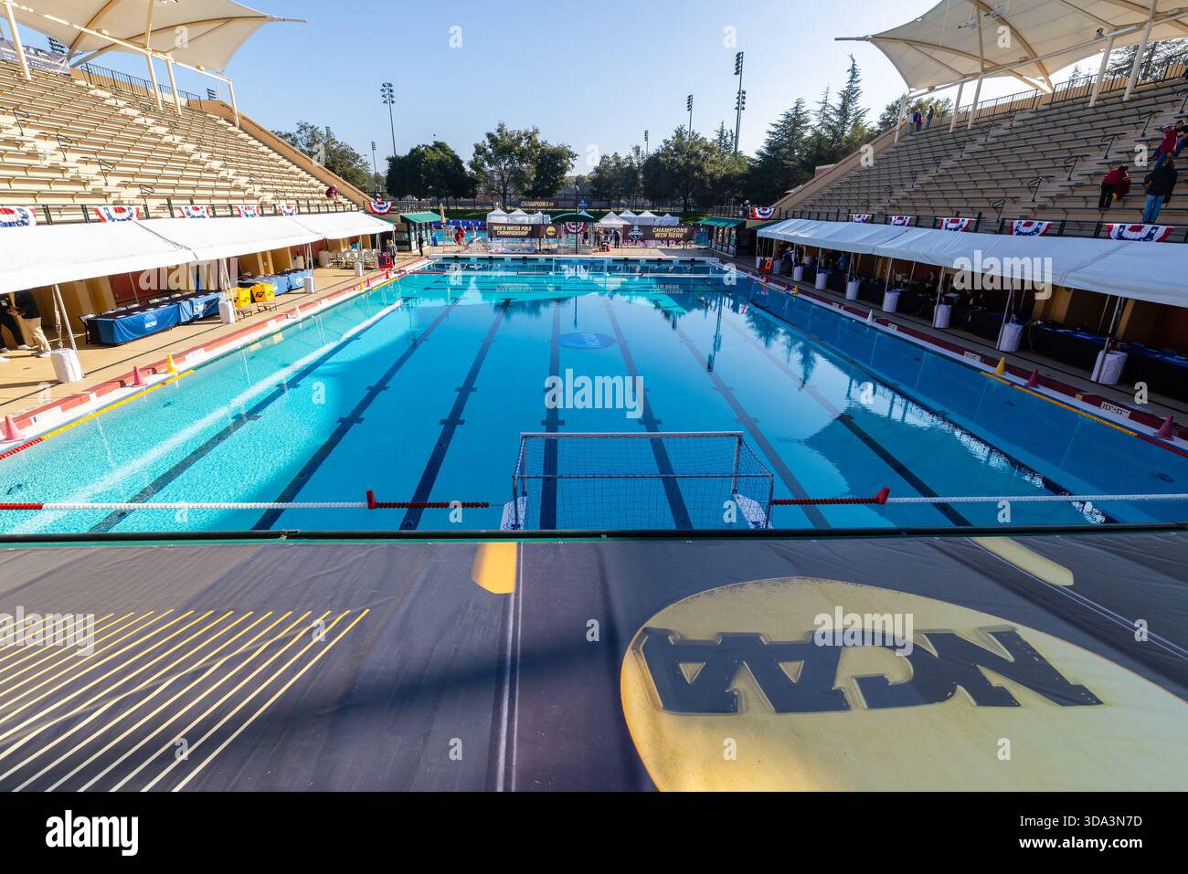 STANFORD, CA - DECEMBER 06: A general view of the pool before a ...